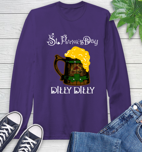 NHL Colorado Avalanche St Patrick's Day Dilly Dilly Beer Hockey Sports Long Sleeve T-Shirt 5