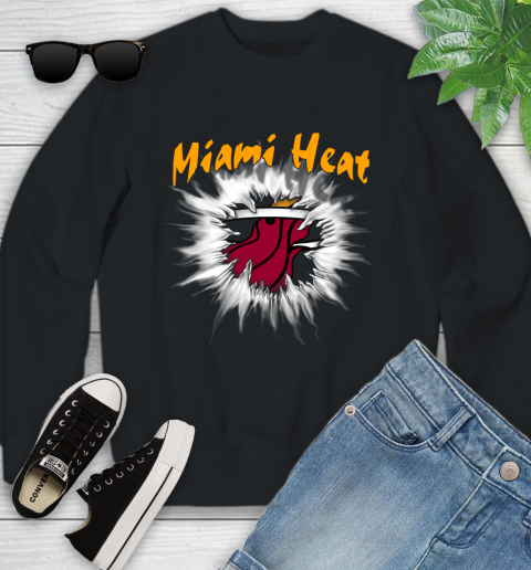 Miami Heat NBA Basketball Rip Sports Youth Sweatshirt