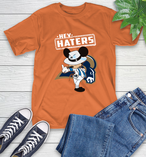 NFL Hey Haters Mickey Football Sports Los Angeles Rams T-Shirt 4