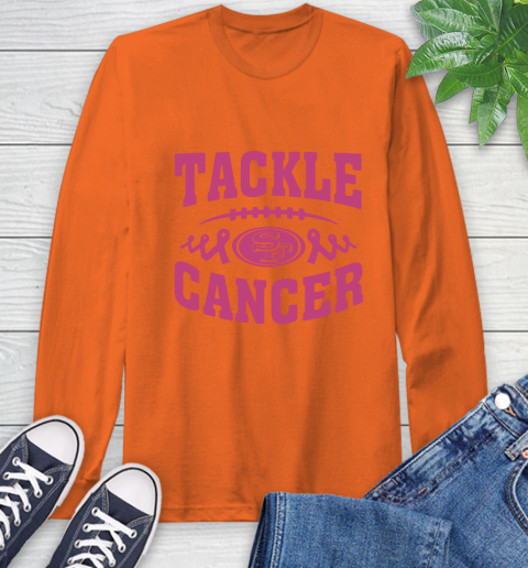 San Francisco 49ers Tackle Breast Cancer Long Sleeve T-Shirt 5