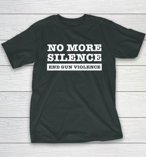 End Gun Violence Shirt Wear Orange Anti Gun No More Silence Youth T-Shirt 4