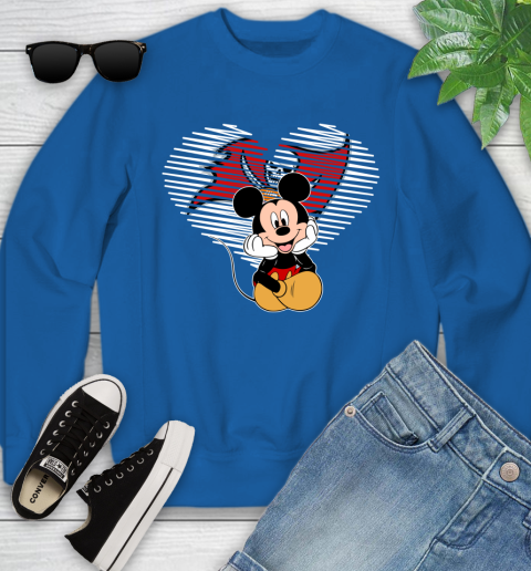 NFL Tampa Bay Buccaneers The Heart Mickey Mouse Disney Football T Shirt_000 Youth Sweatshirt 7