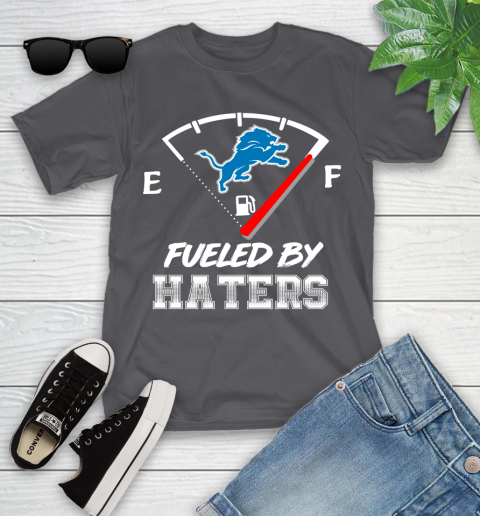 Detroit Lions NFL Football Fueled By Haters Sports Youth T-Shirt 6