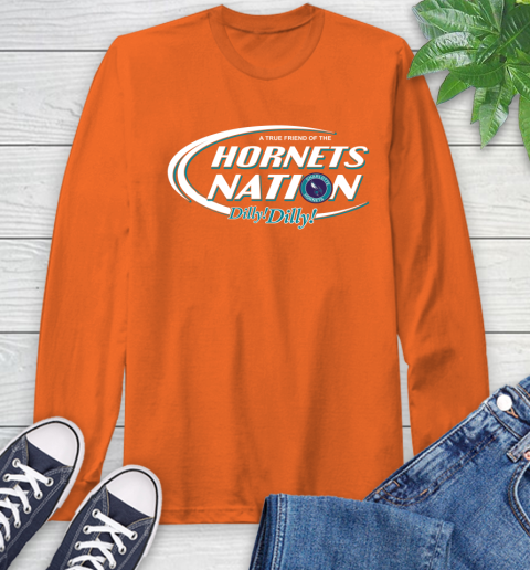 NBA A True Friend Of The Charlotte Hornets Dilly Dilly Basketball Sports Long Sleeve T-Shirt 4