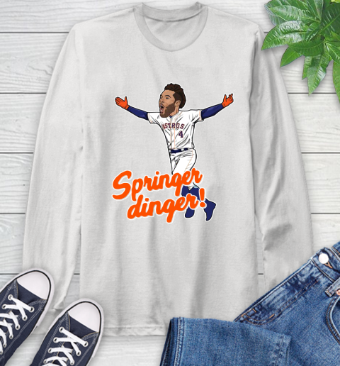 Houston Springer Dinger Fan Shirts Long Sleeve T-Shirt