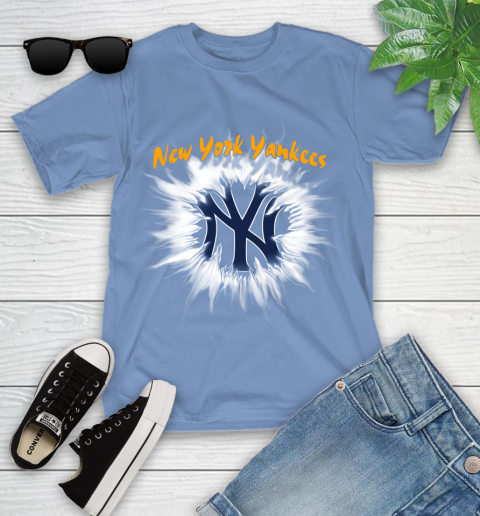 New York Yankees MLB Baseball Adoring Fan Rip Sports Youth T-Shirt 15