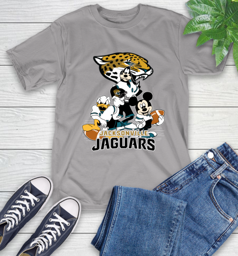 NFL Jacksonville Jaguars Mickey Mouse Donald Duck Goofy Football Shirt T-Shirt 6