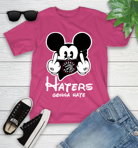 NBA Toronto Raptors Haters Gonna Hate Mickey Mouse Disney Basketball T Shirt Youth T-Shirt 11