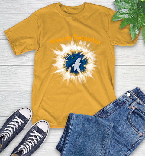 Minnesota Timberwolves NBA Basketball Rip Sports T-Shirt 2