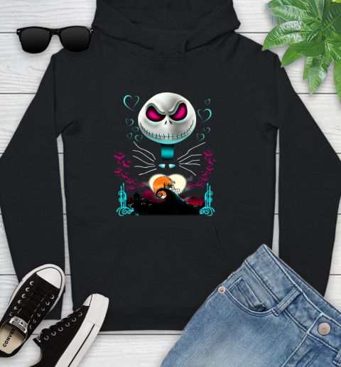 NFL Cleveland Browns Jack Skellington Sally The Nightmare Before Christmas Football Youth Hoodie