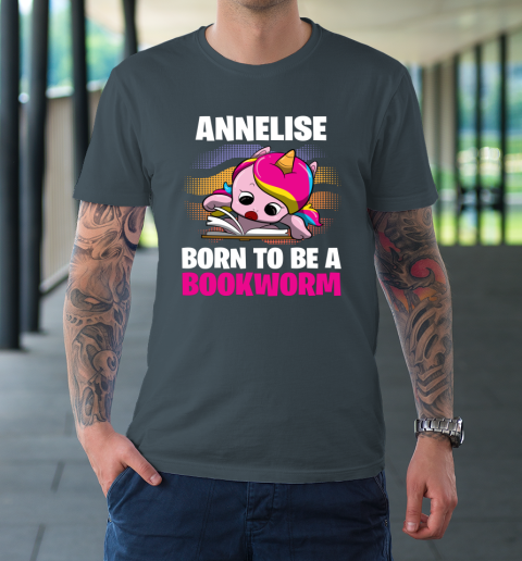 Annelise Born To Be A Bookworm Unicorn T-Shirt 4