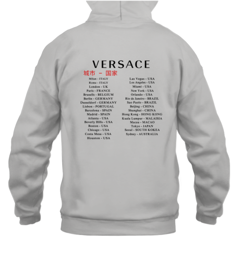 versace white hoodie