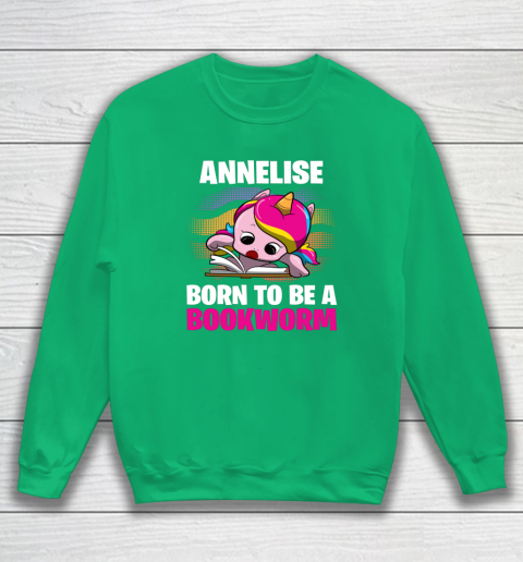 Annelise Born To Be A Bookworm Unicorn Sweatshirt 10
