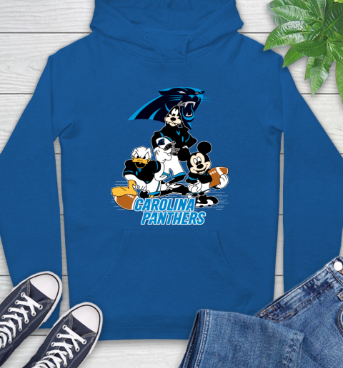NFL Carolina Panthers Mickey Mouse Donald Duck Goofy Football Shirt Hoodie 9