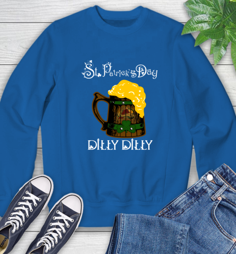 NHL Colorado Avalanche St Patrick's Day Dilly Dilly Beer Hockey Sports Sweatshirt 9