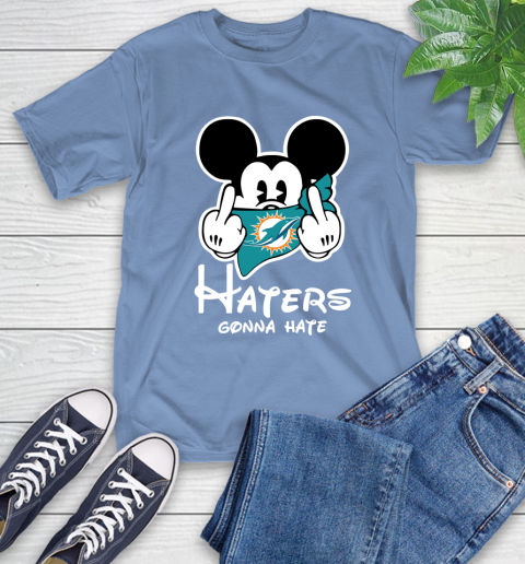 NFL Miami Dolphins Haters Gonna Hate Mickey Mouse Disney Football T Shirt T-Shirt 12