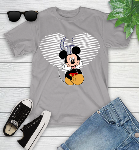 MLB Colorado Rockies The Heart Mickey Mouse Disney Baseball T Shirt_000 Youth T-Shirt 4