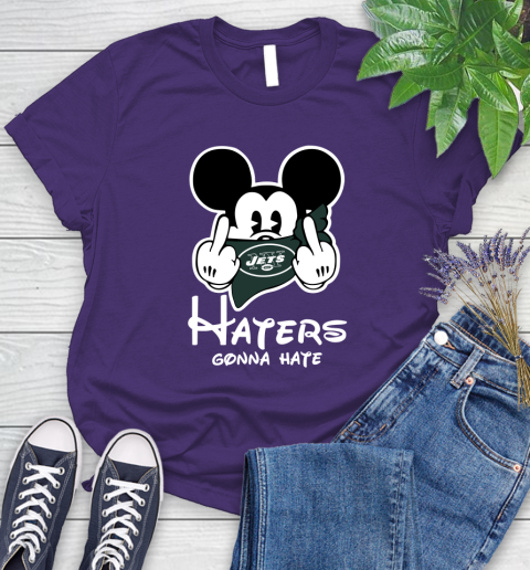 NFL New York Jets Haters Gonna Hate Mickey Mouse Disney Football T Shirt Women's T-Shirt 4
