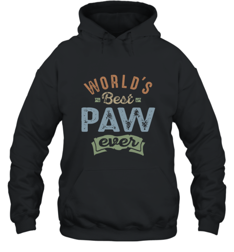 World S Best Paw T Shirt Hooded
