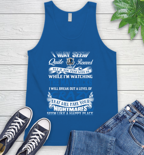 Dallas Mavericks NBA Basketball Don't Mess With Me While I'm Watching My Team Tank Top 4