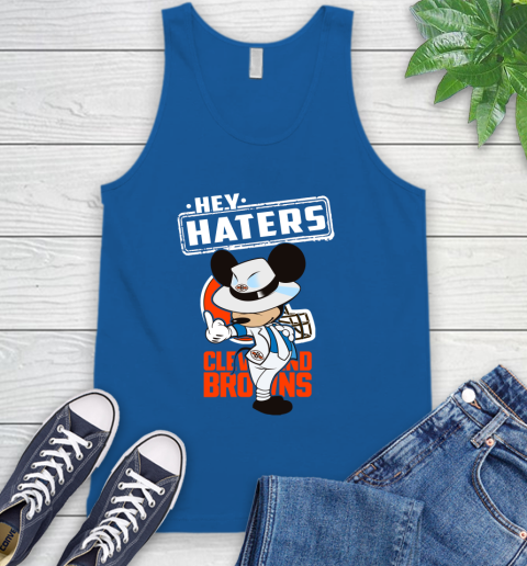 NFL Hey Haters Mickey Football Sports Cleveland Browns Tank Top 4