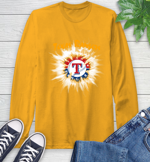 Texas Rangers MLB Baseball Adoring Fan Rip Sports Long Sleeve T-Shirt 2