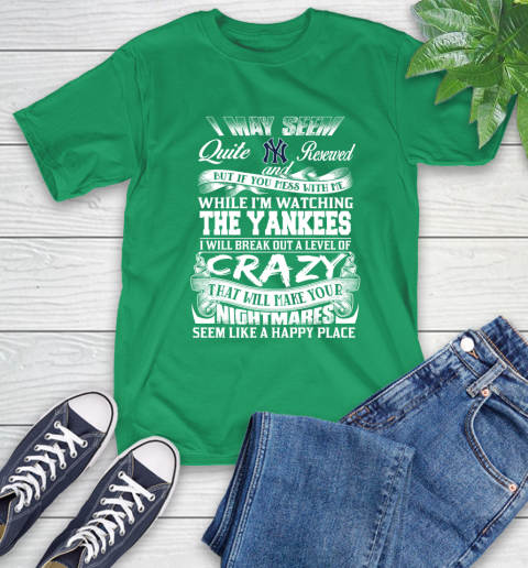 New York Yankees MLB Baseball Don't Mess With Me While I'm Watching My Team T-Shirt 7