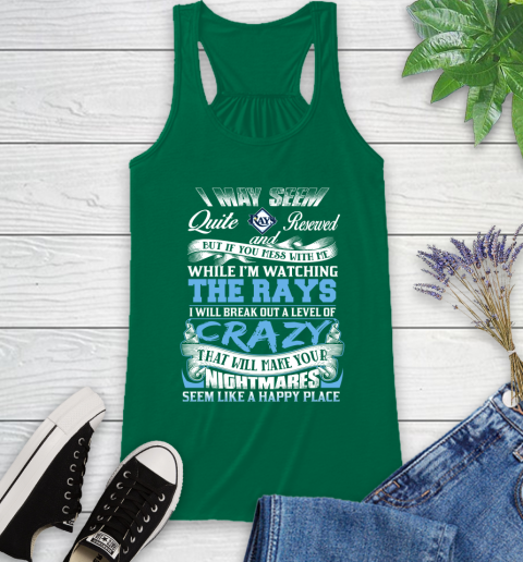 Tampa Bay Rays MLB Baseball Don't Mess With Me While I'm Watching My Team Racerback Tank 6