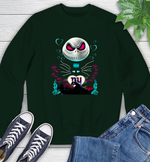 NFL New York Giants Jack Skellington Sally The Nightmare Before Christmas Football Sweatshirt 12