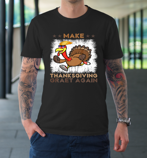 Make Thanksgiving Great Again Trump Holiday Turkey 2024 T-Shirt