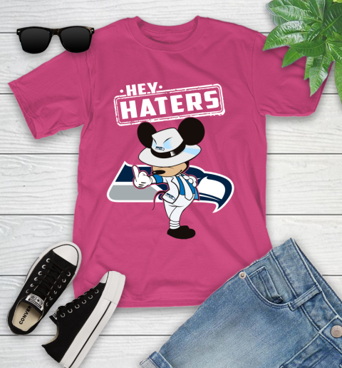 NFL Hey Haters Mickey Football Sports Seattle Seahawks Youth T-Shirt 11