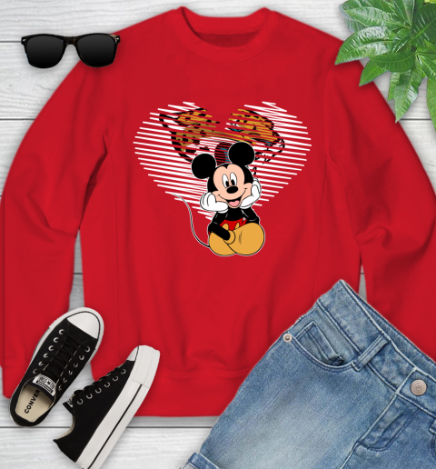 NFL Jacksonville Jaguars The Heart Mickey Mouse Disney Football T Shirt_000 Youth Sweatshirt 8