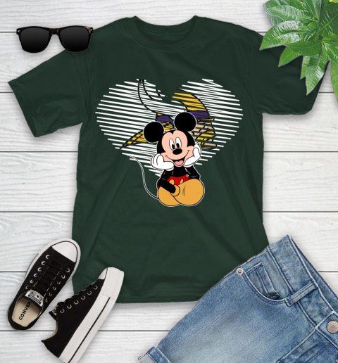 NFL Minnesota Vikings The Heart Mickey Mouse Disney Football T Shirt_000 Youth T-Shirt 5