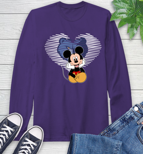 NBA Memphis Grizzlies The Heart Mickey Mouse Disney Basketball Long Sleeve T-Shirt 5