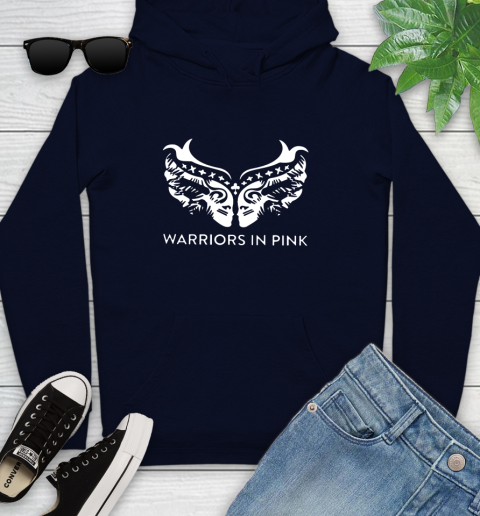Ford cares warriors in pink shirt Youth Hoodie 3