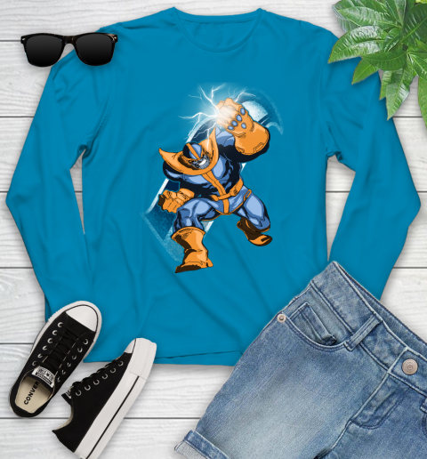 Seattle Seahawks NFL Football Thanos Avengers Infinity War Marvel Youth Long Sleeve 8