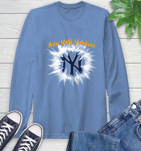 New York Yankees MLB Baseball Adoring Fan Rip Sports Long Sleeve T-Shirt 12