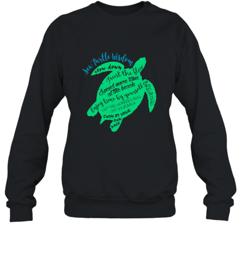 Green Sea Turtle Hawaiian Honu Wisdom T Shirt Sweatshirt