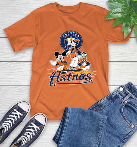 MLB Houston Astros Mickey Mouse Donald Duck Goofy Baseball T Shirt T-Shirt 4