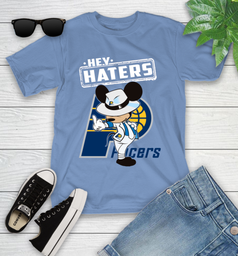 NBA Hey Haters Mickey Basketball Sports Indiana Pacers Youth T-Shirt 15