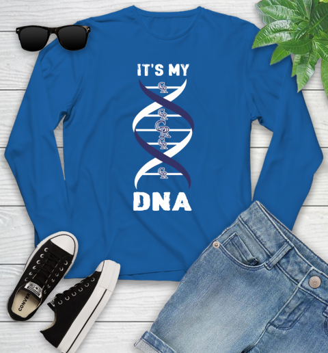 Colorado Rockies MLB Baseball It's My DNA Sports Youth Long Sleeve 10