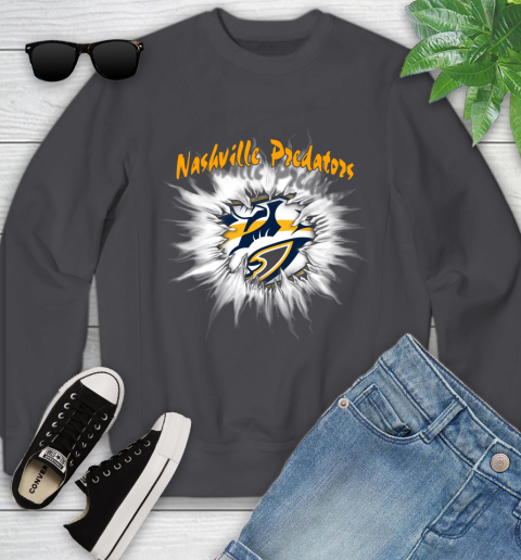 Nashville Predators NHL Hockey Adoring Fan Rip Sports Youth Sweatshirt 5
