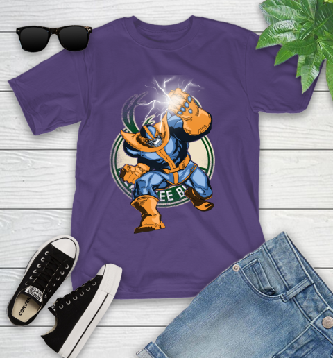 Milwaukee Bucks NBA Basketball Thanos Avengers Infinity War Marvel Youth T-Shirt 3
