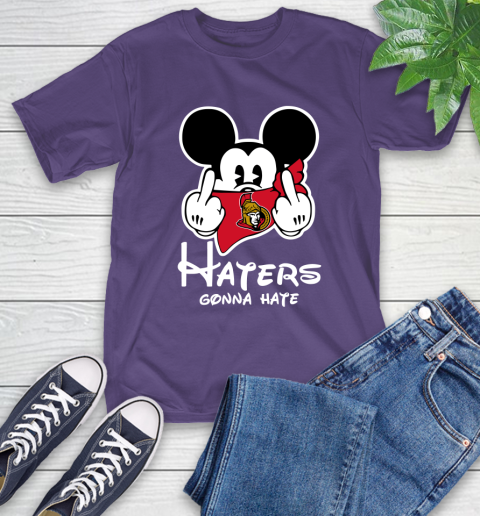 NHL Ottawa Senators Haters Gonna Hate Mickey Mouse Disney Hockey T Shirt T-Shirt 5