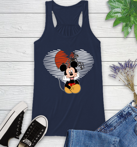 NFL Cleveland Browns The Heart Mickey Mouse Disney Football T Shirt_000 Racerback Tank 9