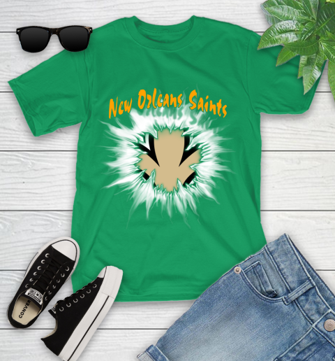 New Orleans Saints NFL Football Adoring Fan Rip Sports Youth T-Shirt 8