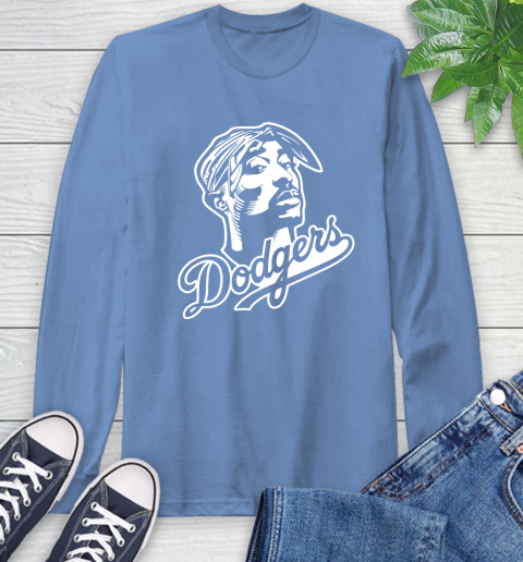 Tupac Dodgers Long Sleeve T-Shirt 12