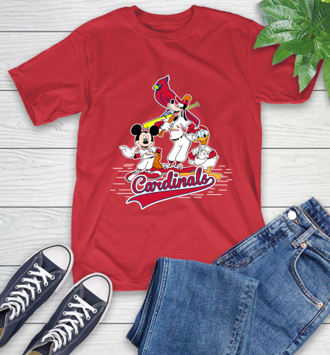 MLB St.Louis Cardinals Mickey Mouse Donald Duck Goofy Baseball T Shirt T-Shirt 11