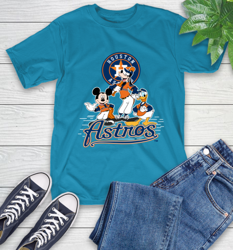 MLB Houston Astros Mickey Mouse Donald Duck Goofy Baseball T Shirt T-Shirt 21