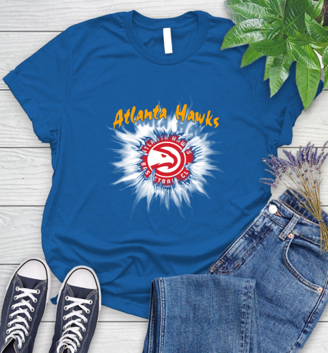 Atlanta Hawks NBA Basketball Rip Sports Women's T-Shirt 12